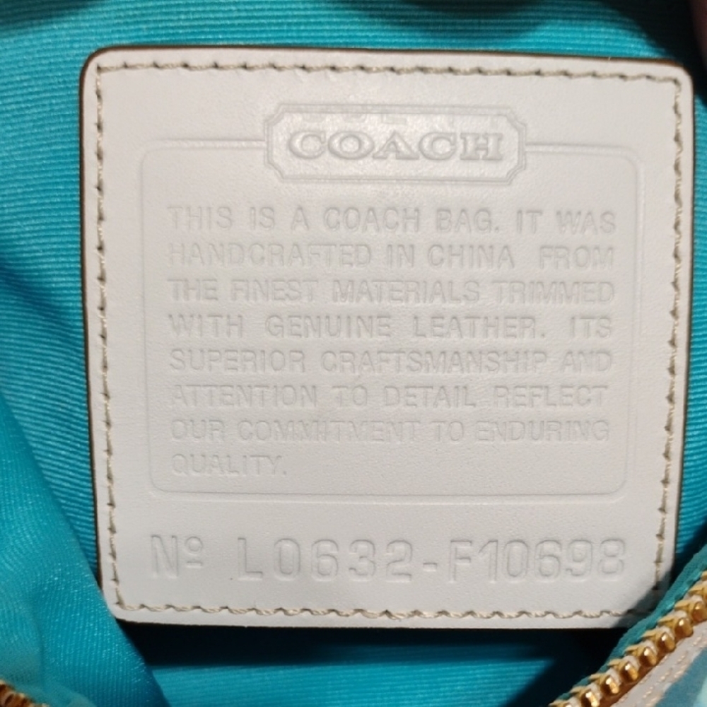 (#1) RARE! NWT Authentic Coach Hampton Weekend Collection Shoulder Bag - Picture 13 of 15